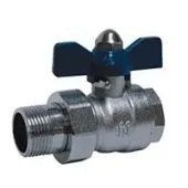 Шаровой кран латунный Genebre 3046 НР/ВР с накидной гайкой