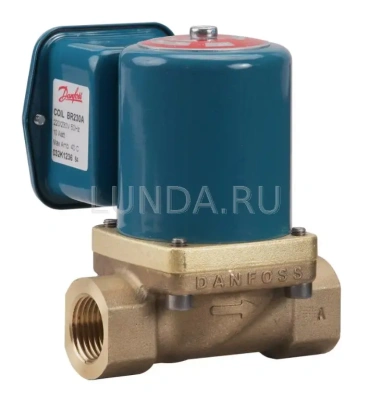 Клапан соленоидный EV225B с сервоприводом, для пара, с катушкой, Danfoss В Тюмени