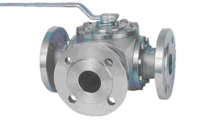 Кран шаровой трехходовой Pekos P84, фланцевый В Тюмени